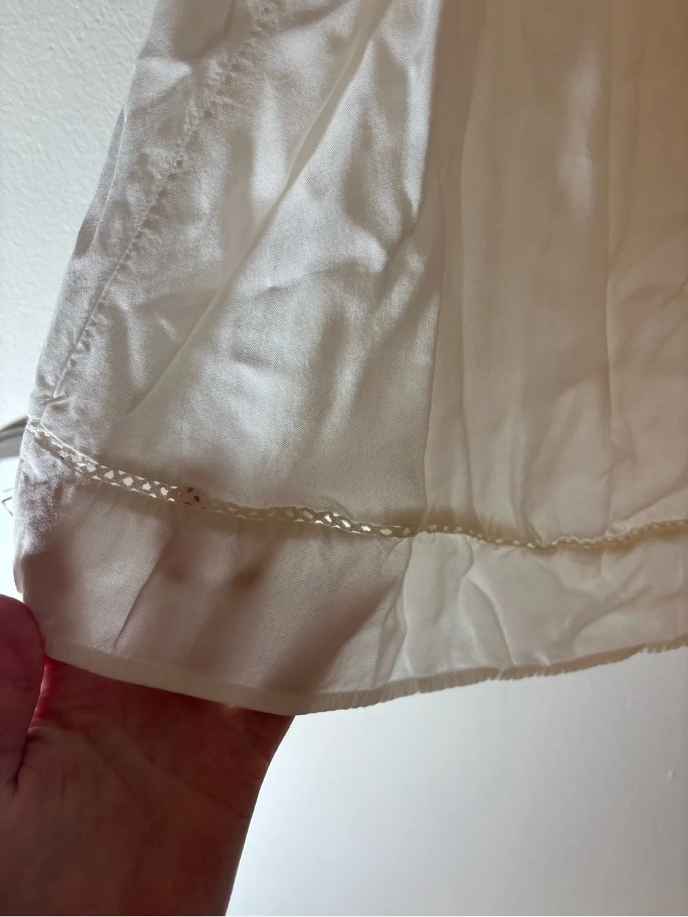 Old Navy Women’s White Off-the-Shoulder Peasant Blouse Boho Elastic Neck Top L